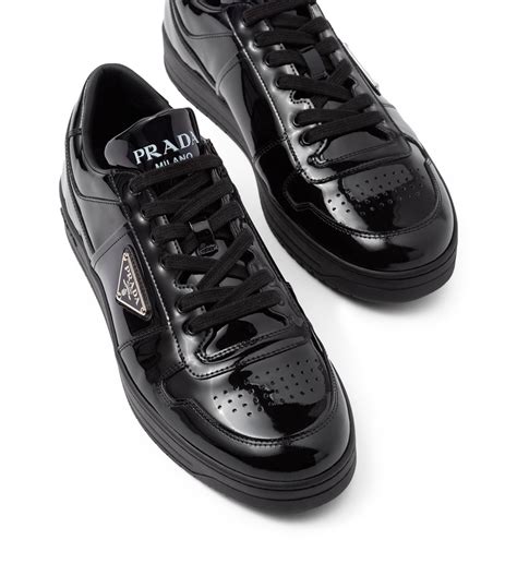 prada sneakers patent leather mens|Prada downtown patent sneakers.